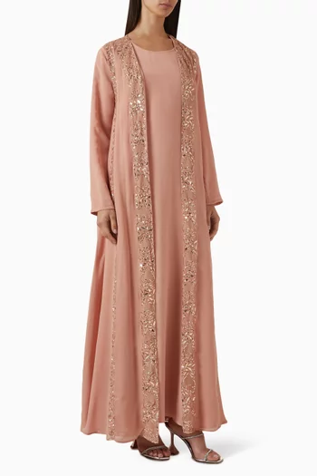 Sequin-embellished Abaya