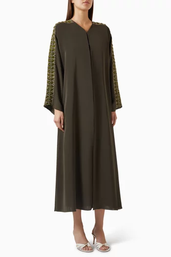 Thread-embroidered Abaya