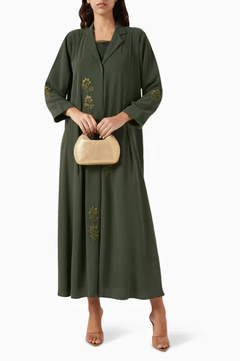 Thread-embroidered Abaya