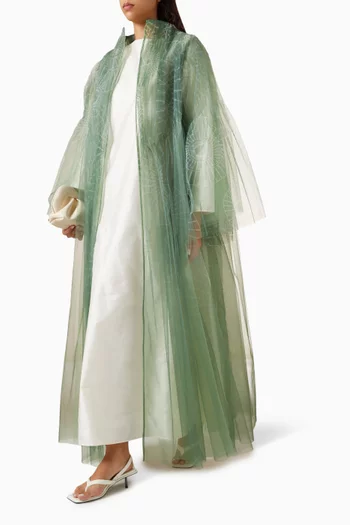 Gathered Abaya & Dress Set