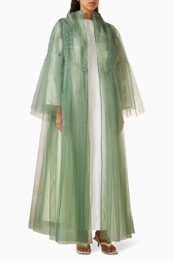 Gathered Abaya & Dress Set