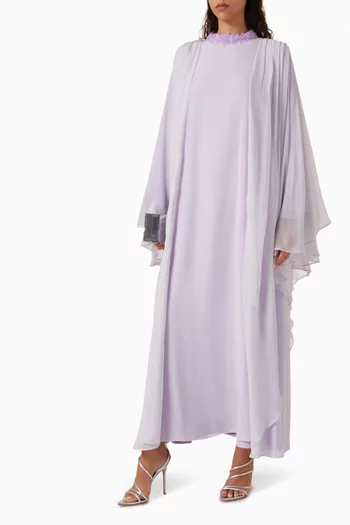 Bead-embellished Dress in Chiffon