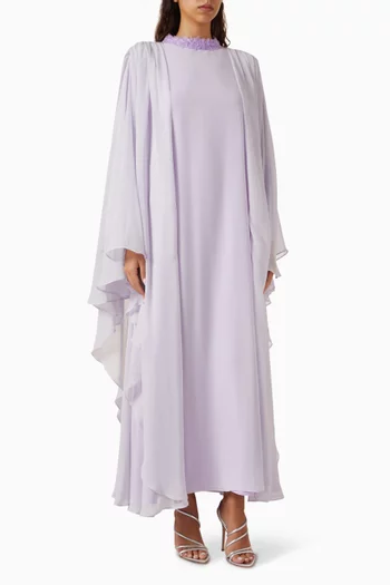 Bead-embellished Dress in Chiffon