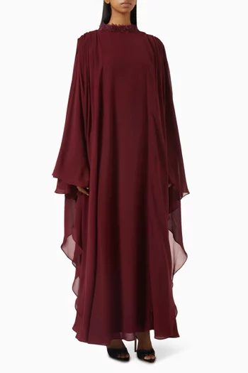 Bead-embellished Dress in Chiffon