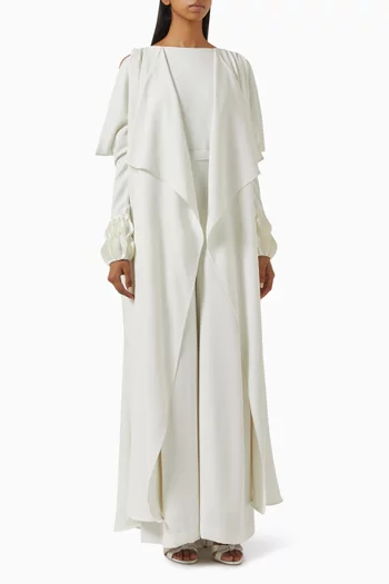 Bead-embellished Cape Jumpsuit