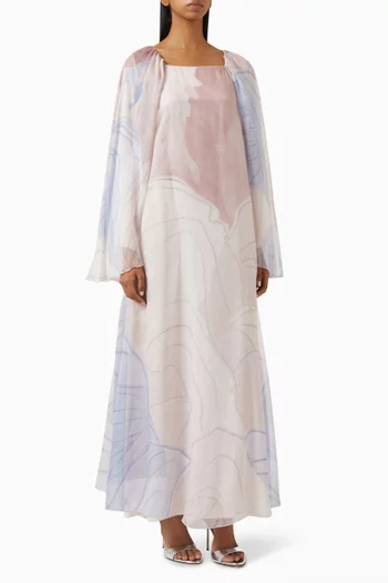 Printed Dress in Chiffon