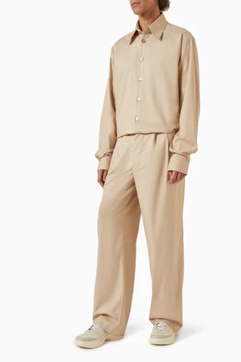 Straight-leg Pants in Japanese Cotton
