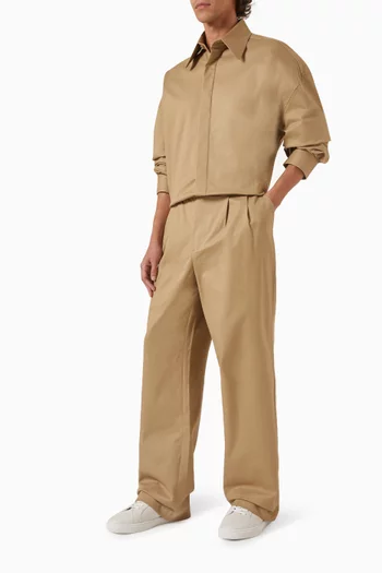 Straight-leg Pants in Japanese Cotton