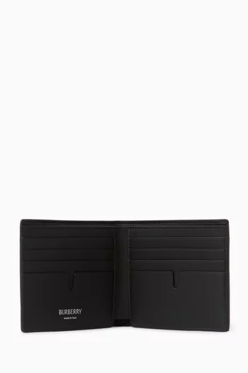 Bifold Wallet in Check Canvas