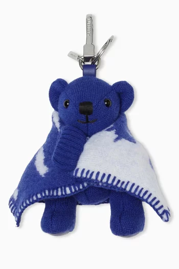 Thomas Bear Blanket Charm in Wool