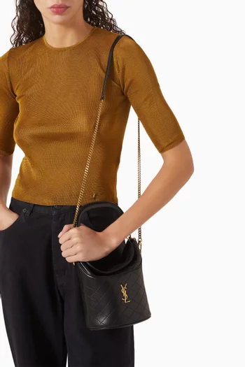 Gaby Bucket Bag in Leather
