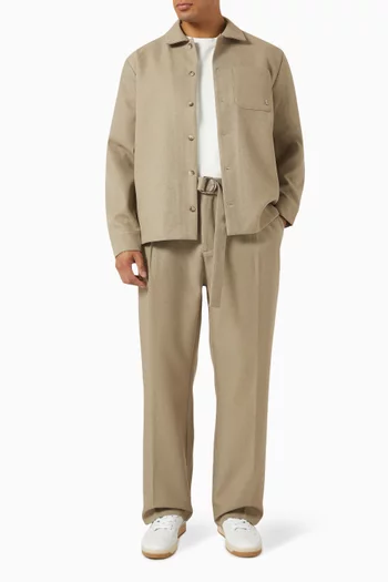 Tailored Long-sleeve Overshirt