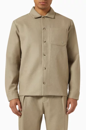 Tailored Long-sleeve Overshirt