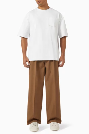 Whipstitch Pocket T-shirt in Cotton Jersey