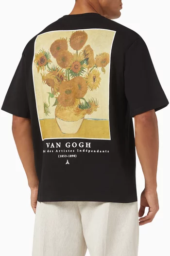 Van Gogh Sunflowers T-shirt in Cotton Jersey