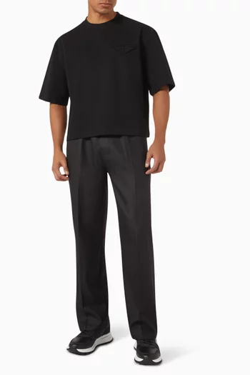 Éternel Boxy Cropped T-shirt in Jersey