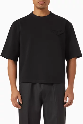 Éternel Boxy Cropped T-shirt in Jersey