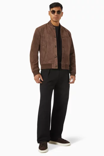 Bomber Jacket in Suede