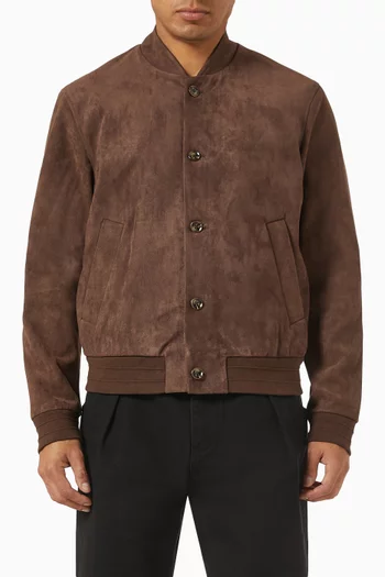 Bomber Jacket in Suede