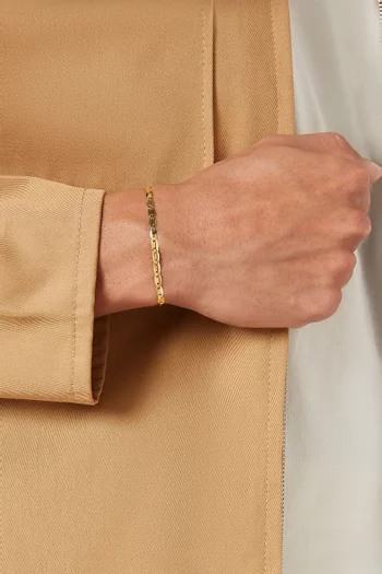 سوار فيسبر بسلسلة بطلاء الذهب
