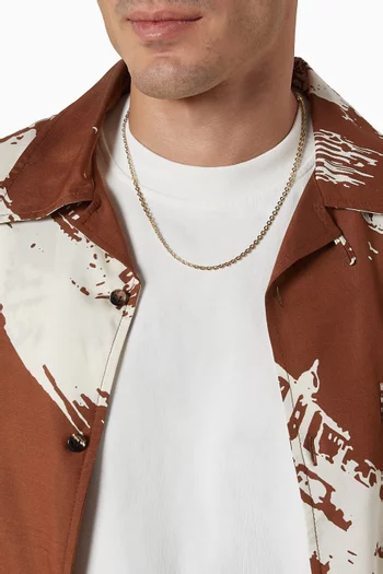 قلادة ريو بسلسلة مطلية بالذهب عيار 14