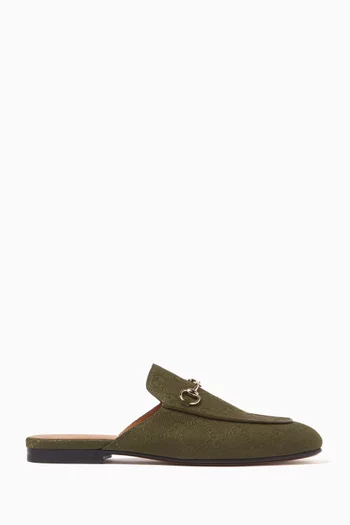 Princetown Slippers in GG Canvas