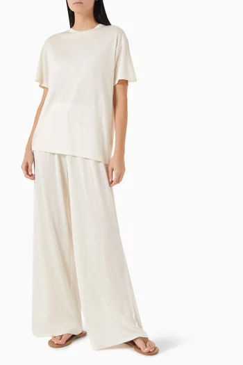 T-shirt in Silk-jersey
