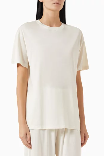 T-shirt in Silk-jersey