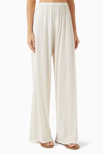 Pants in Silk-jersey