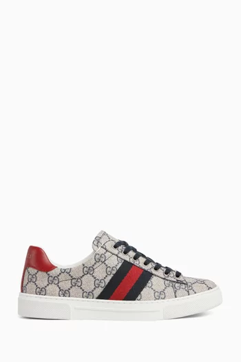 Ace Web Sneakers in GG Supreme Canvas