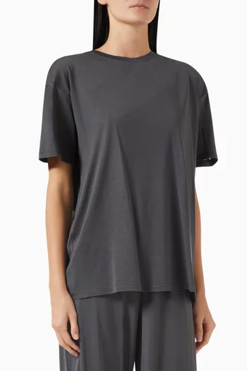 T-shirt in Silk-jersey