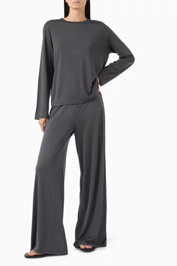 Pants in Silk-jersey