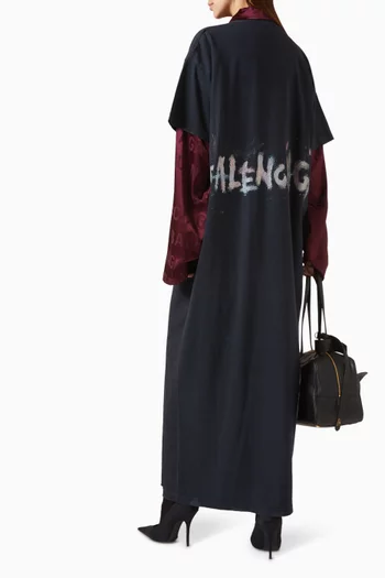 Nail Polish Maxi T-Shirt Dress in Cotton-jersey