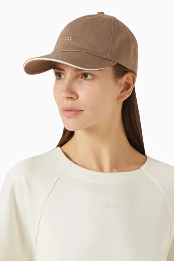 Logo Cap in Cotton Twill