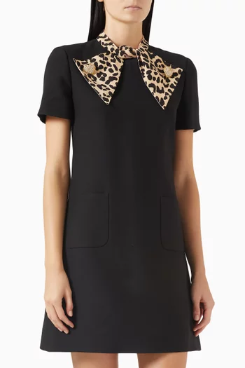 Mini Dress in Crepe Couture