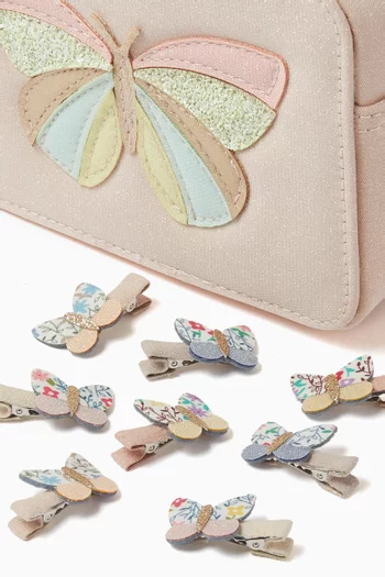 Spring Butterfly Bag & Clips Set