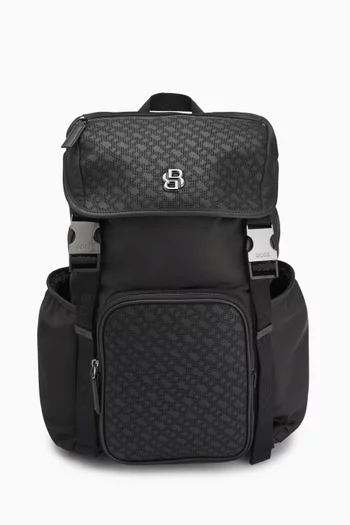 Double B Monogram Backpack in Twill