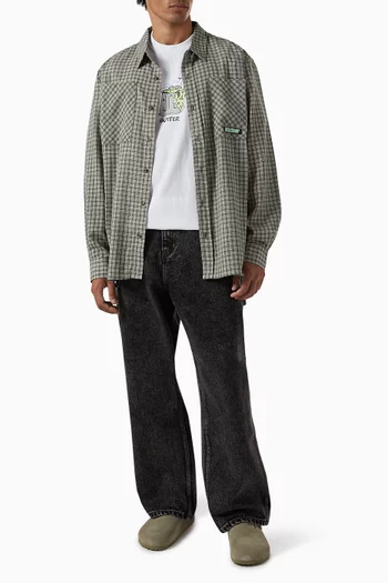 Ace Plaid Shirt in Cotton