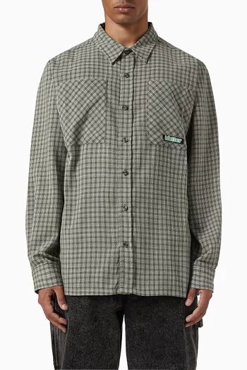 Ace Plaid Shirt in Cotton