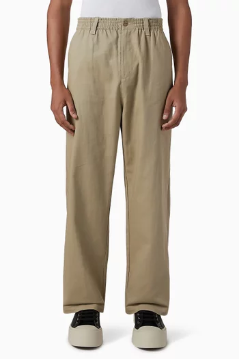 Wide Leg Pants in Cotton-twill