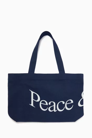 Wordmark Tote Bag in Cotton