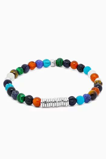 Classic Discs Bracelet in Rhodium-plated Sterling Silver