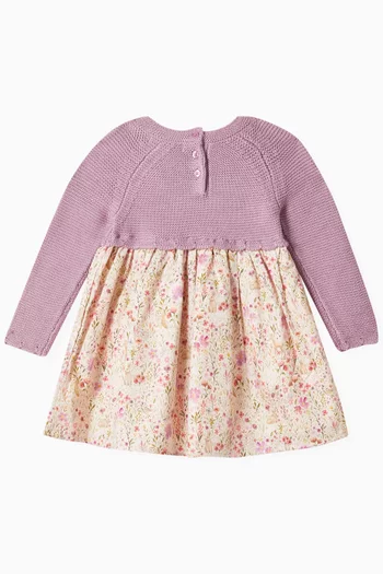 Flossy Knitted & Floral Dress