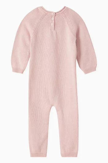 Molly Bird Knitted Romper in Organic Cotton