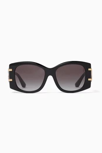 Oversized Butterfly Sunglasses in Acetate