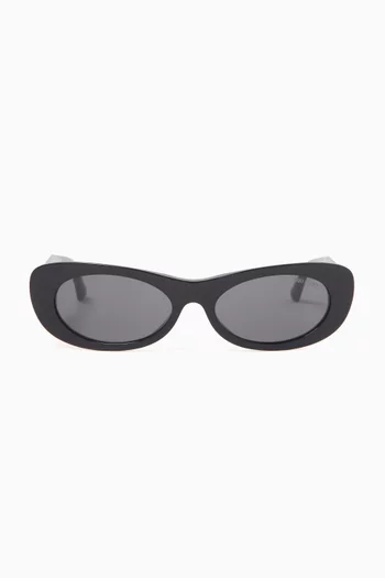 Oval Sunglasses in Acetate
