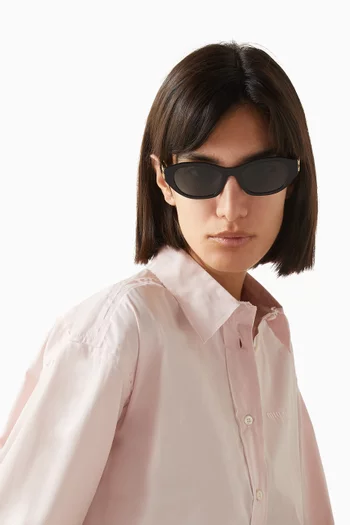 Oval Sunglasses in Acetate