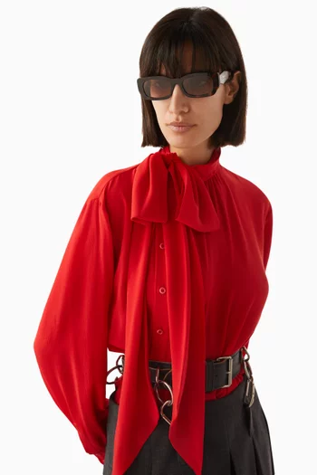 Rectangular Sunglasses in Acetate