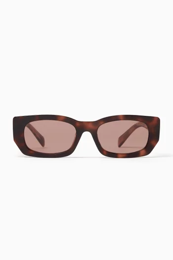 Rectangular Sunglasses in Acetate