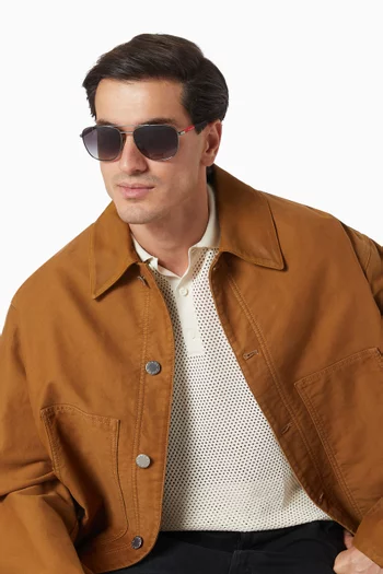 Square Sunglasses in Metal